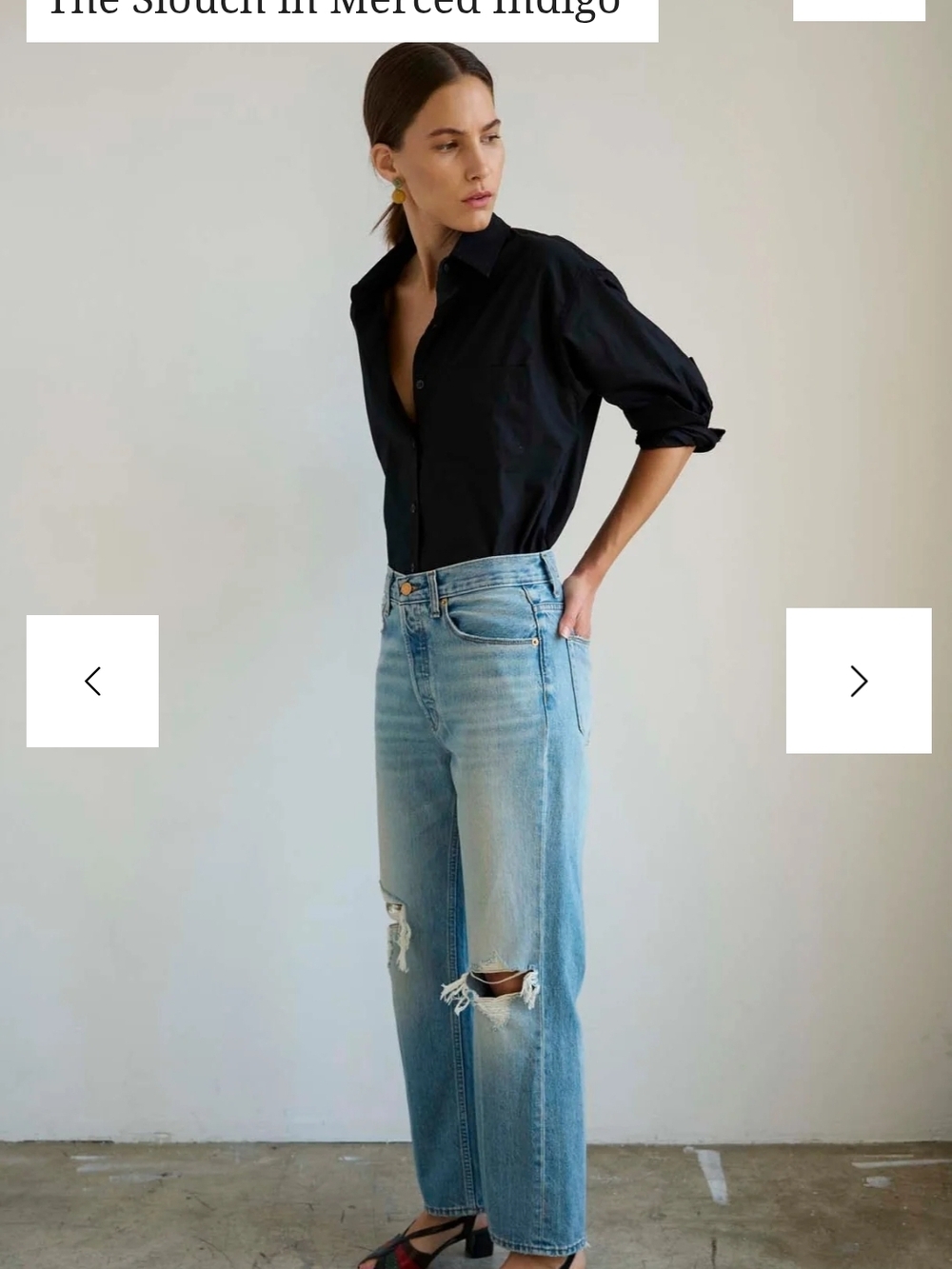 Jamie Haller Slouch Jean In Merced Indigo - Picture 3 of 13